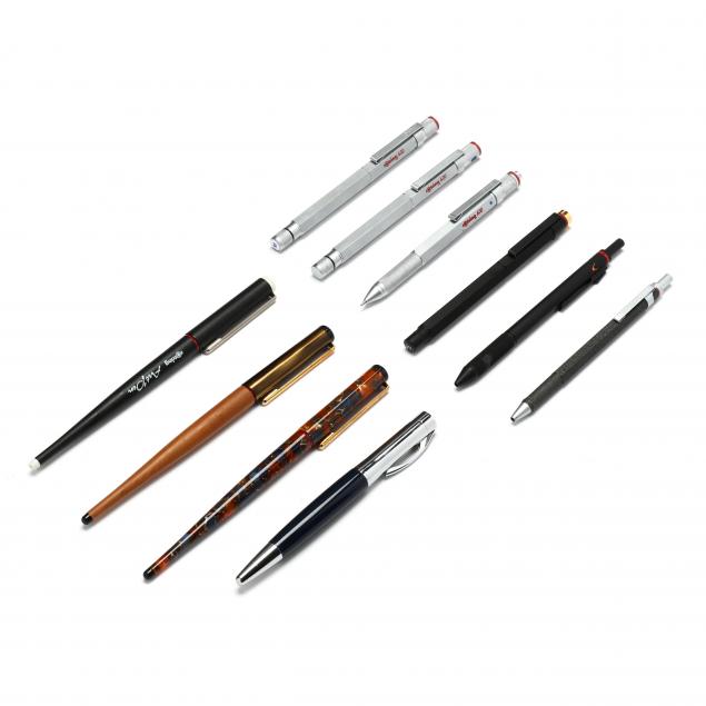 TEN ROTRING WRITING INSTRUMENTS