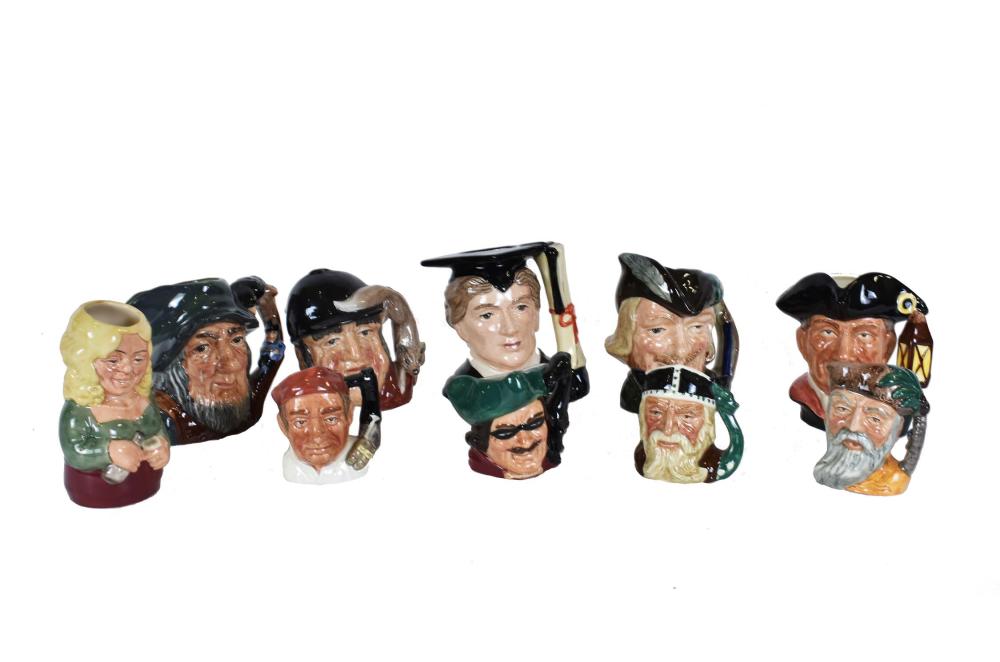 TEN ROYAL DOULTON CERAMIC MINIATURE