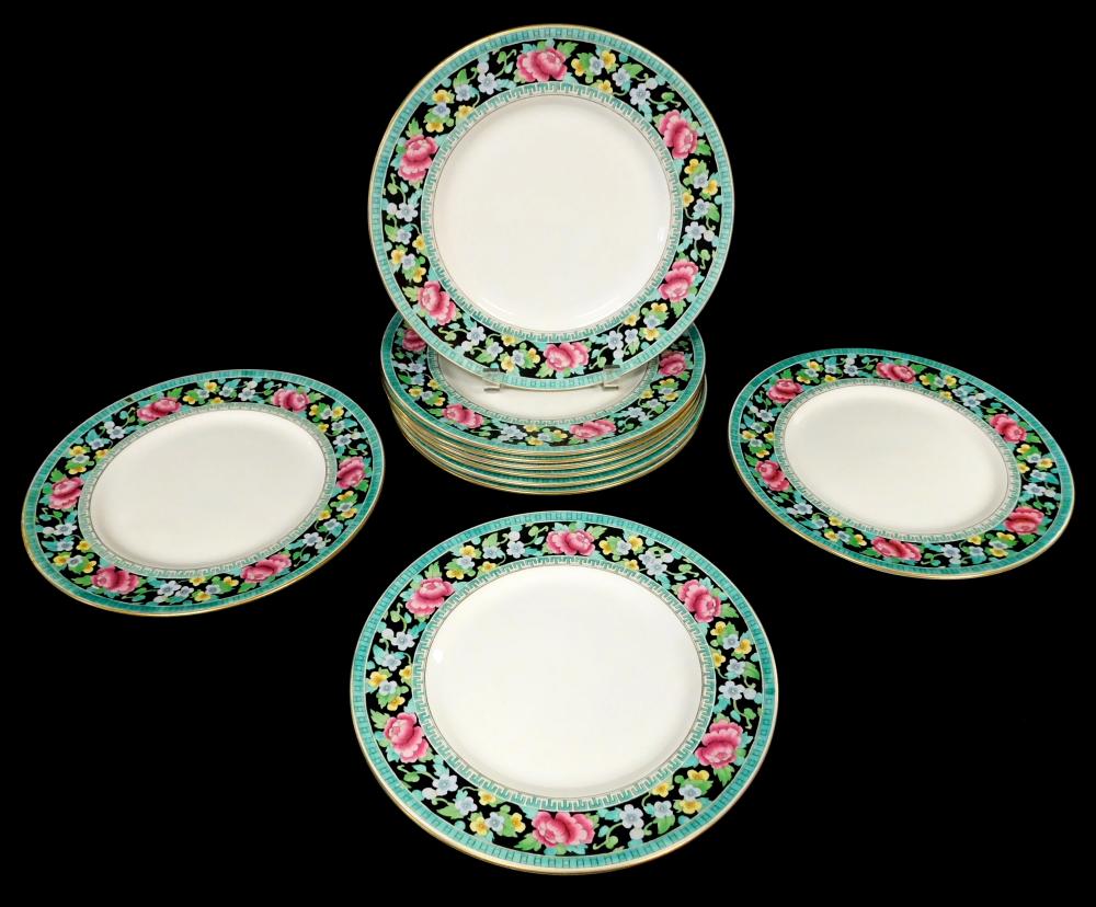 TEN ROYAL DOULTON PLATES, CREAM