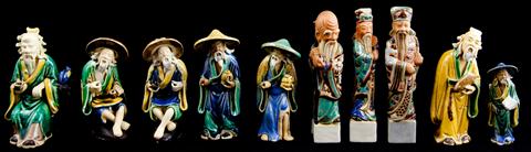 TEN SICHUAN GLAZED POTTERY
