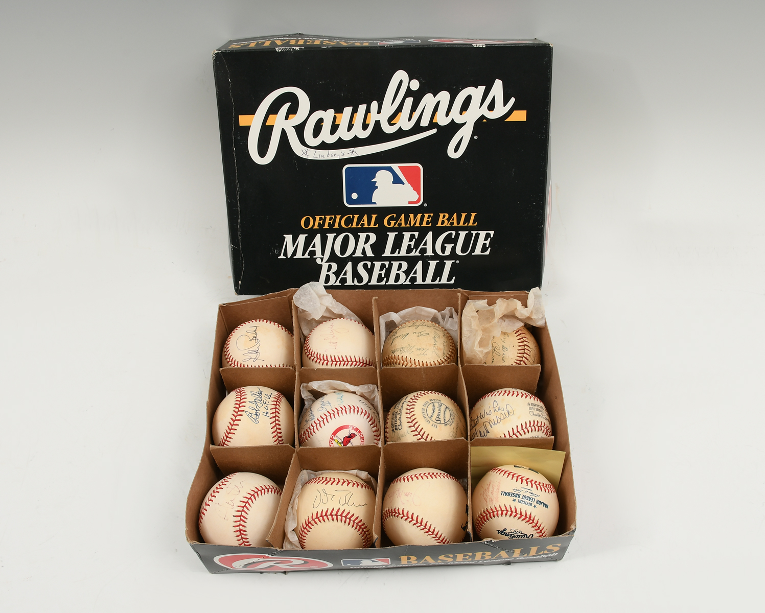 TEN SIGNED BASEBALLS: 1) Official