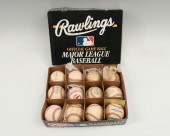 TEN SIGNED BASEBALLS: 1) Offic