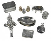TEN SILVER AND GOLD SMALL SEWI