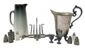 TEN SILVER, GLASS, AND CERAMIC