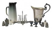 TEN SILVER, GLASS, AND CERAMIC