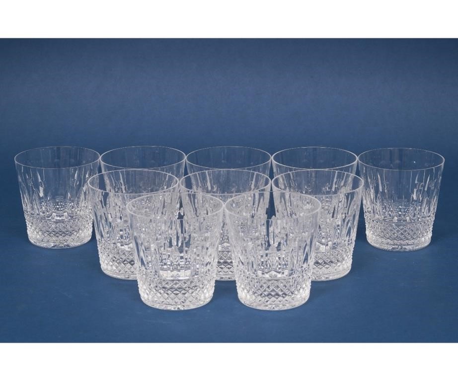 Ten St. Louis, France clear crystal
