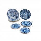 TEN STAFFORDSHIRE BLUE TRANSFE