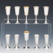TEN STERLING CORDIALS  Six Int
