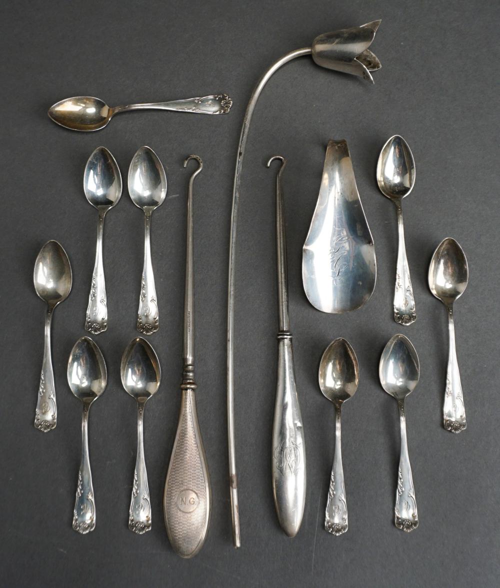 TEN STERLING SILVER DEMITASSE