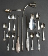 TEN STERLING SILVER DEMITASSE