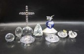 TEN SWAROVSKI CRYSTAL FIGURINE