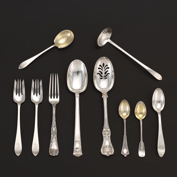 TEN TIFFANY & CO. STERLING SILVER