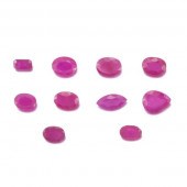 TEN UNMOUNTED 13.16 CT TOTAL M