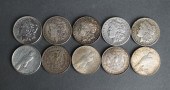 TEN U.S. SILVER DOLLARSTen U.S