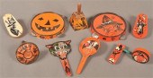 TEN VARIOUS HALLOWEEN TIN LITH