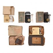 Ten various locks, comprising
