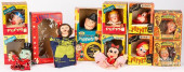 TEN VINTAGE PUPPETS IN ORIGINA