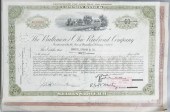 TEN VINTAGE RAILROAD STOCK CER
