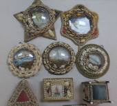 TEN VINTAGE SAILOR'S SHELL VAL