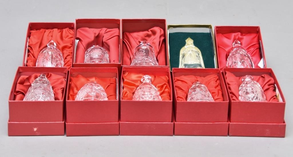 Ten Waterford Crystal bells Songs