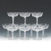 TEN WATERFORD CRYSTAL CHAMPAGN