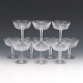 TEN WATERFORD CRYSTAL CHAMPAGN