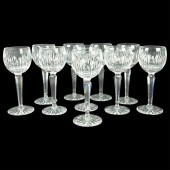 TEN WATERFORD CUT CRYSTAL HOCK