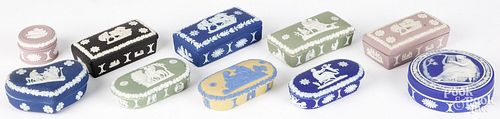 TEN WEDGWOOD JASPERWARE DRESSER
