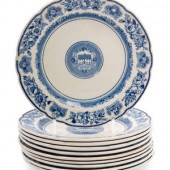 Ten Wedgwood Salad Plates of Y
