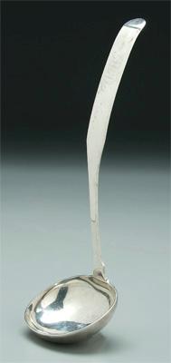 Tennessee coin silver ladle, fiddle