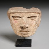TEOTIHUACAN TERRACOTTA MASK, E