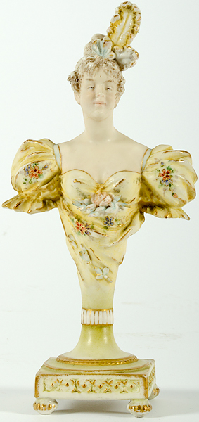 Teplitz Bohemian Porcelain Bust