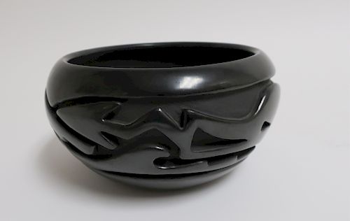 TERESITA NARANJO CARVED BOWL, SANTA