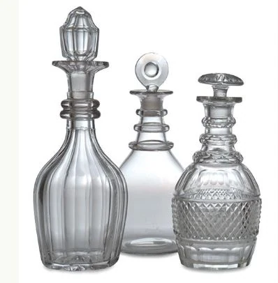 Antique CUT GLASS DECANTERS