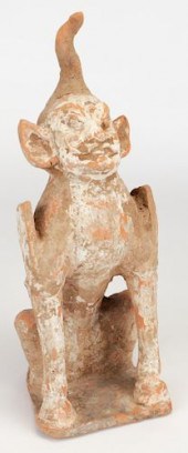 TERRA COTTA FIGURINE OF A SEAT