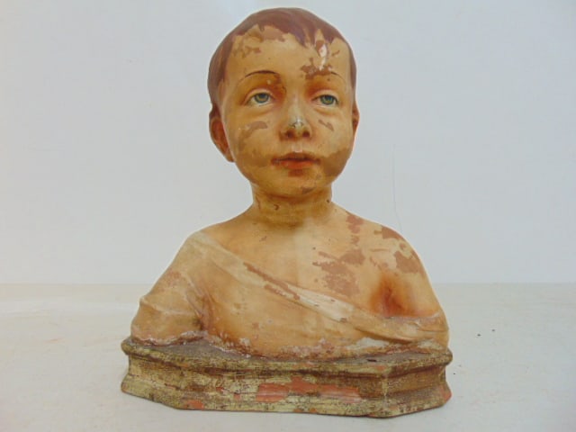 TERRACOTTA BUST, MUSEUM FIGURE,
