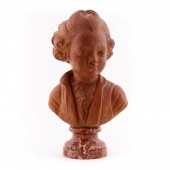 TERRACOTTA BUST OF A BOY, YOUN