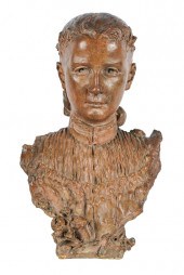 TERRACOTTA BUST OF A WOMANCond