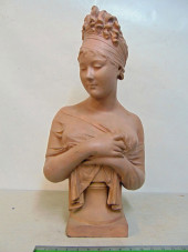 TERRACOTTA BUST OF JULIETTE RE