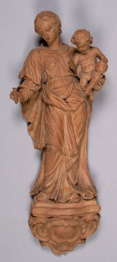 TERRACOTTA GROUP OF THE VIRGIN