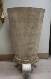 TERRACOTTA JARDINIERE, H: 23-1