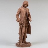 TERRACOTTA MODEL OF VOLTAIRE W