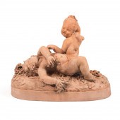 TERRACOTTA PUTTI SCULPTURE, MA
