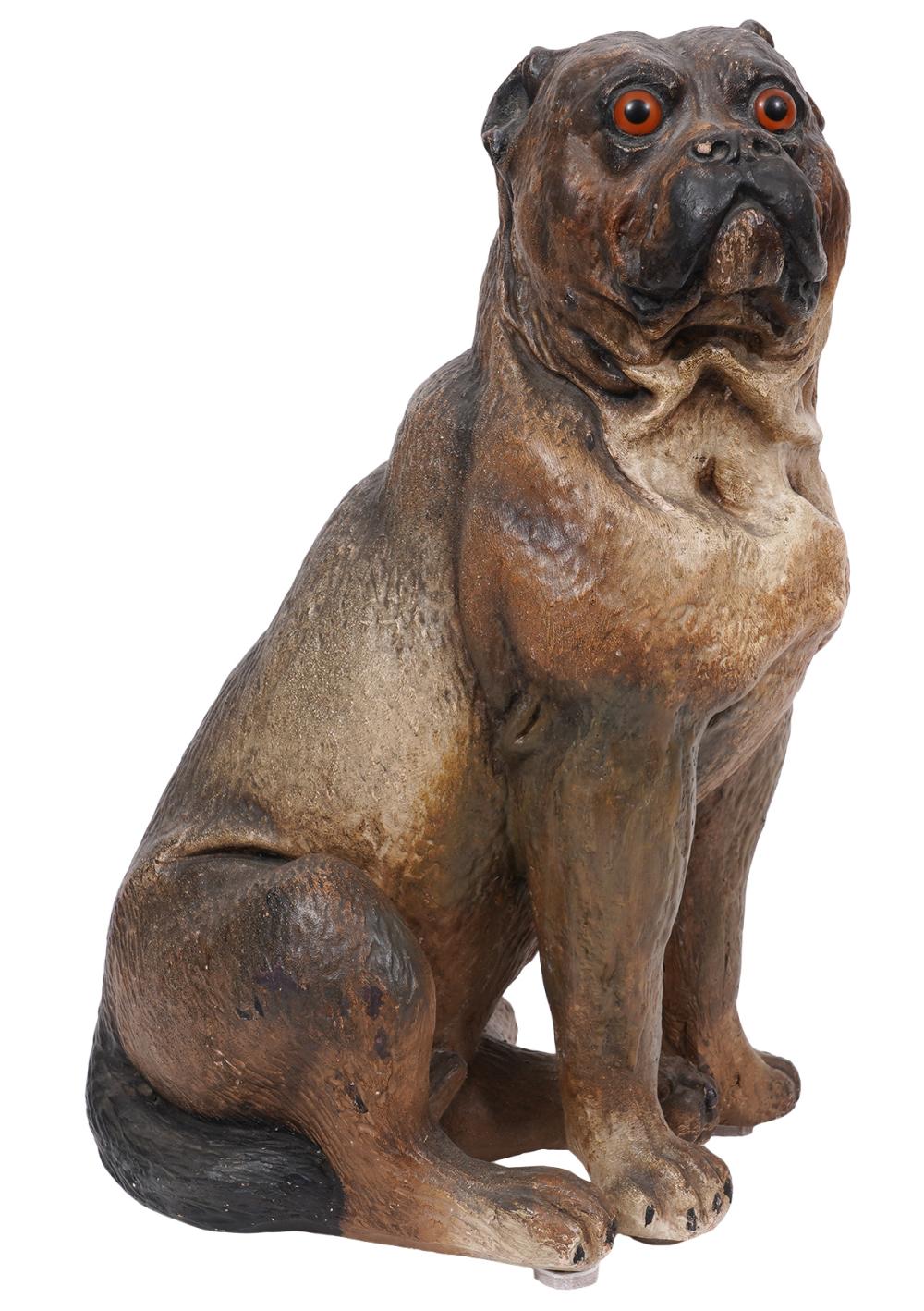 TERRACOTTA SITTING PUG