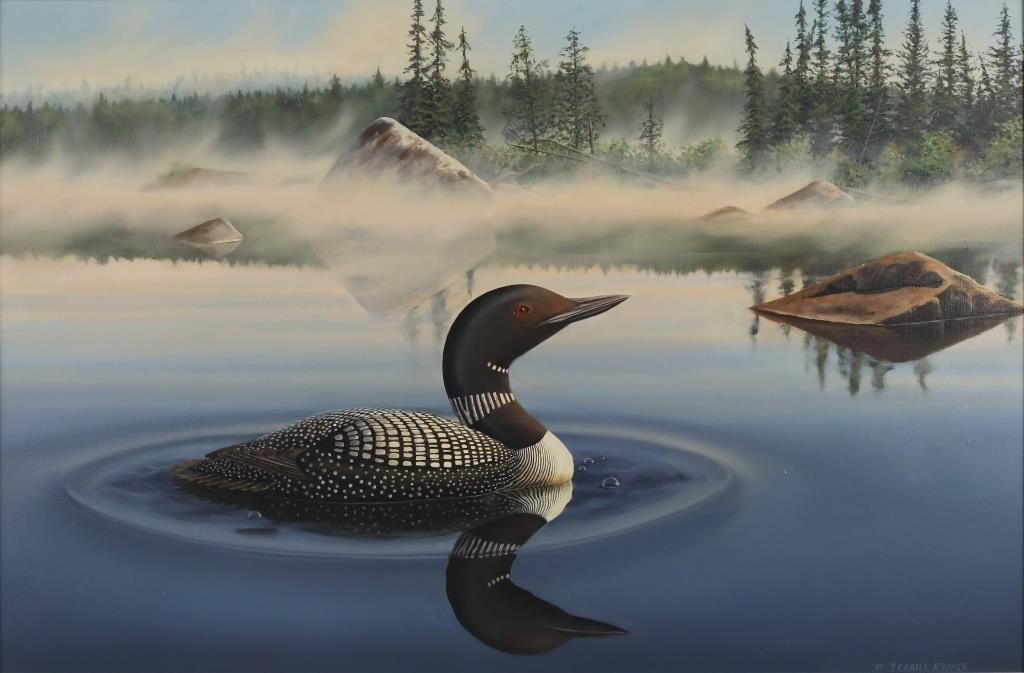 TERRILL KNAACK (B. 1950)Loon signed