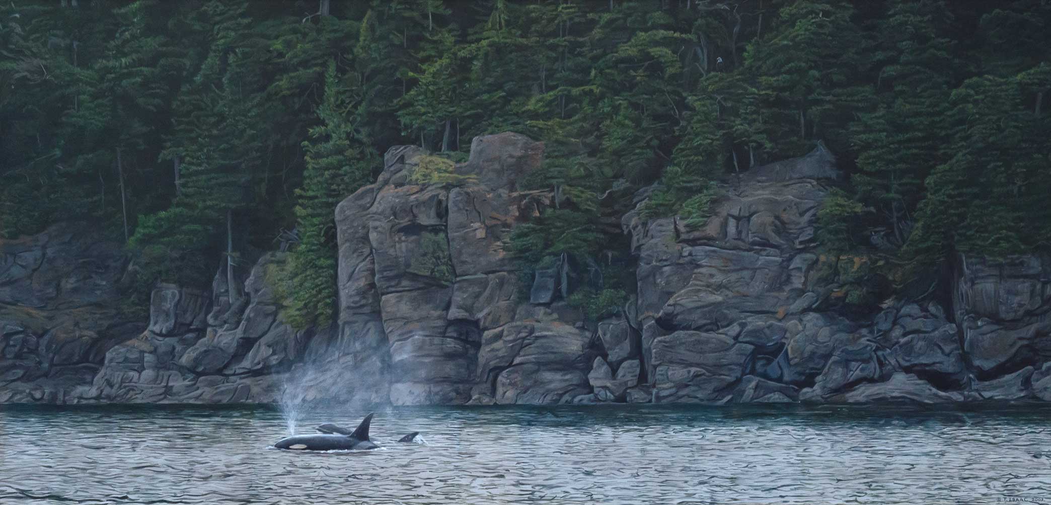 TERRY ISAAC (1958-2019), ORCAS Fine