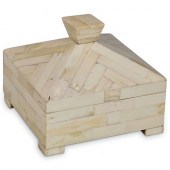 TESSELLATED BONE LIDDED BOXDES