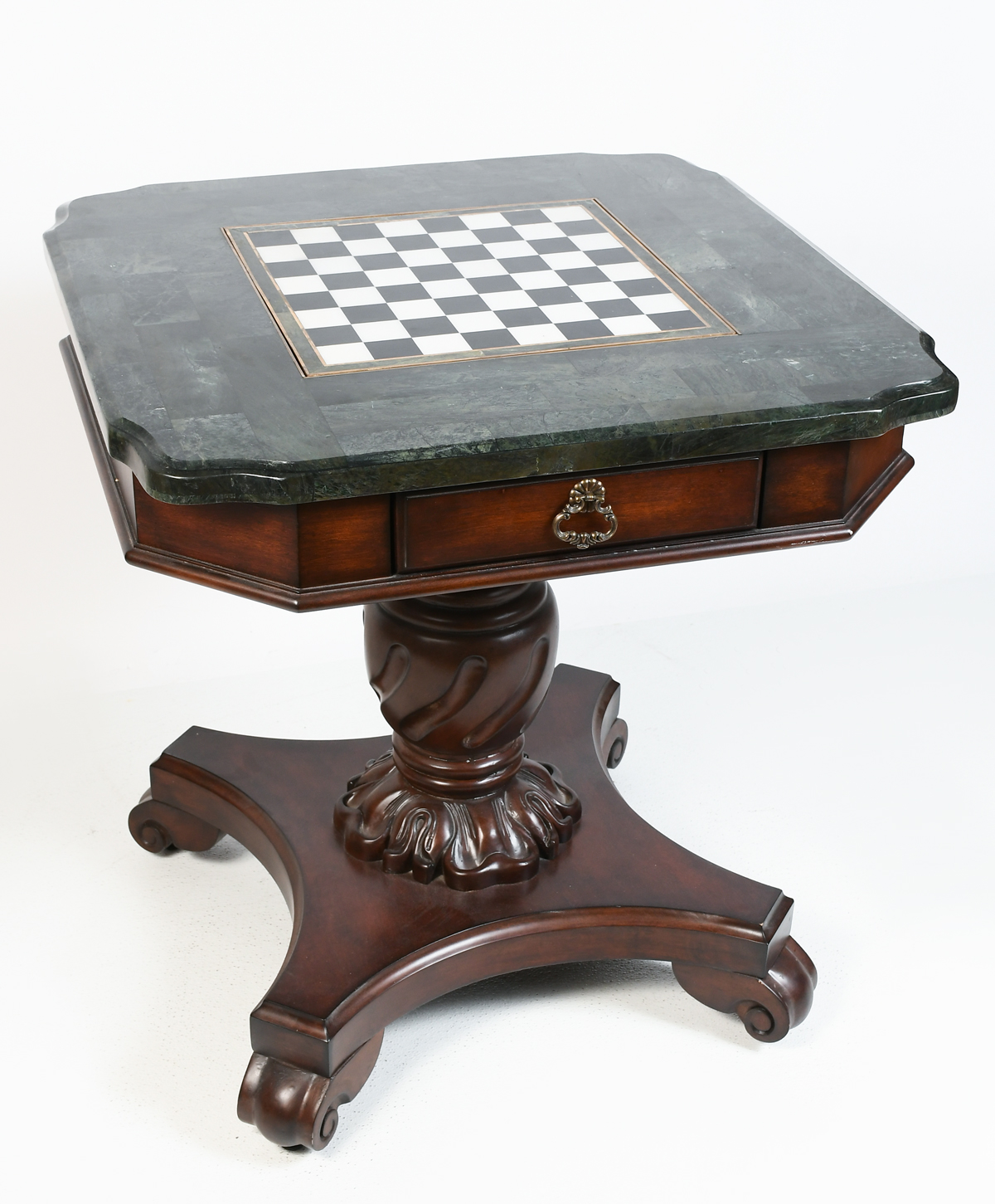 TESSELLATED MARBLE GAME TABLE: