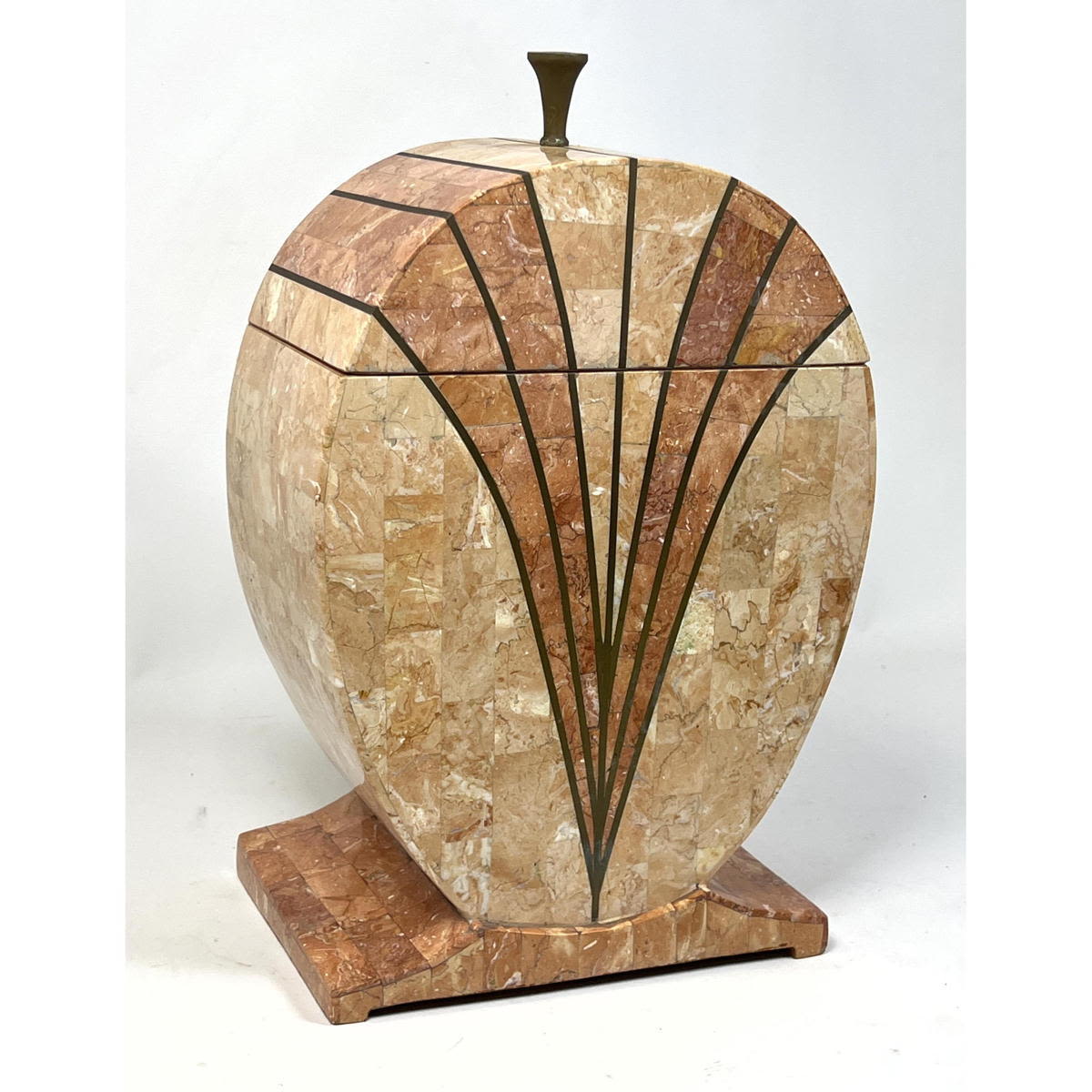 Tessellated Marble Mosaic Lidded