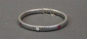 TESTED 10-KARAT WHITE-GOLD, DI